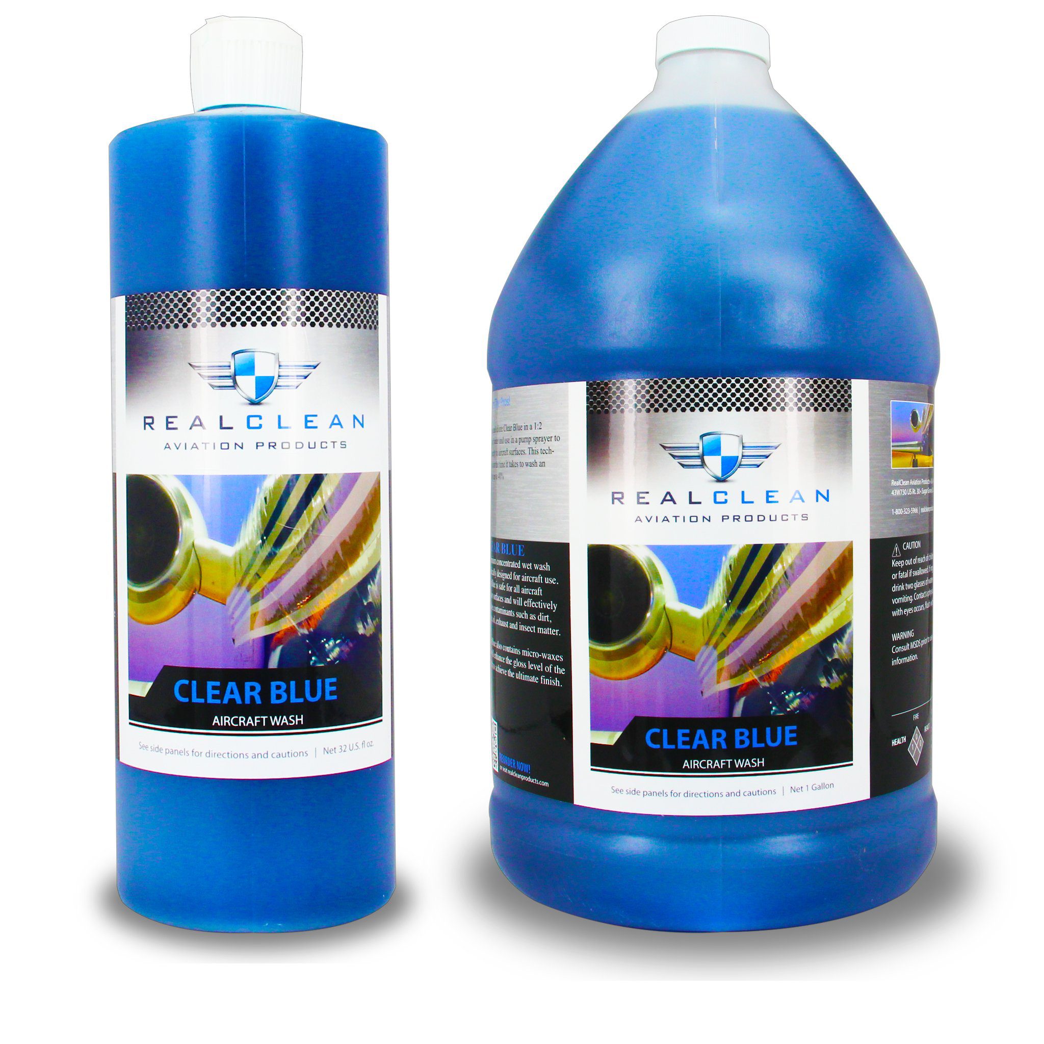 Clear Blue Airplane Wash Concentrate | Real Clean Products