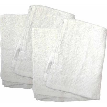 Bath Towel Terry Cloth White - 20 x 40, 5Lb, 1 Dozen