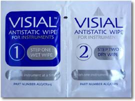 Algas Visial Anti-Static Instrument Wipes - Real Clean Products 